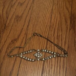 Vintage Rhinestone Choker 14"